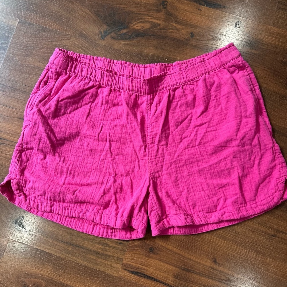 Old Navy women’s Cotton pull-on shorts Sz XXL Polarized Pink color